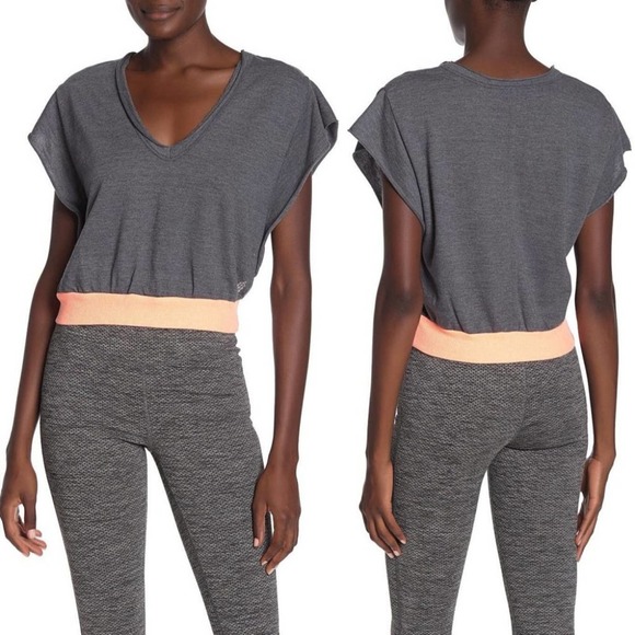 Free People Happy Camper Sweatshirt Tee in Carbon - Picture 5 of 13